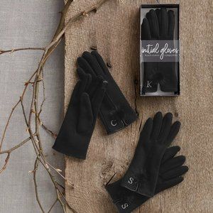 Mud Pie INITIAL KNIT GLOVES / T, R, H, E, N/NIB
